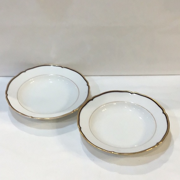 Pair Antique Art Deco KPM Berlin salad plates high value - Picture 3 of 4